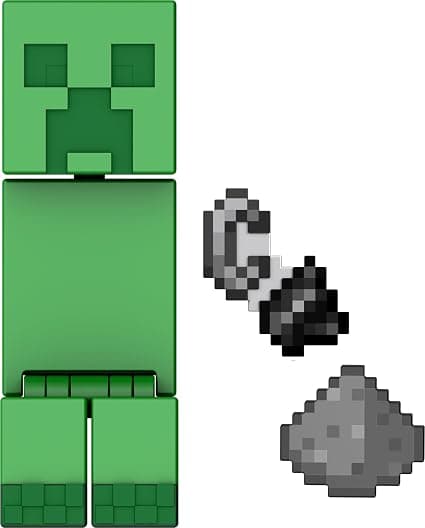 HTL80 Minecraft Фигурка Creeper 8см + аксесоари