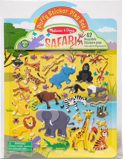 51166 Игрален комплект Puffy Sticker Сафари