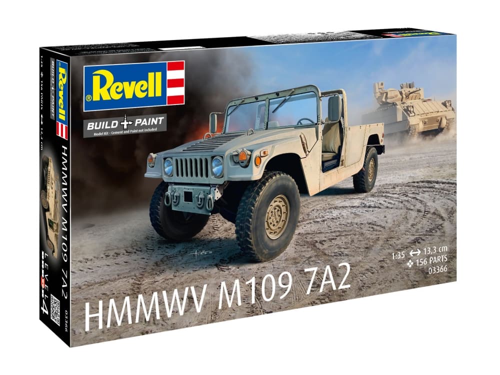Сглобяем модел, Revell, Военен камион HMMWV M1097A2, 156 части