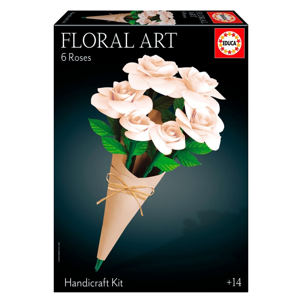 Пъзел 3D, Educa, Флорално изкуство, Бели рози