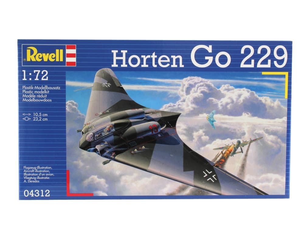Сглобяем модел, Revell, Изтребител Horten Go 229, 70 части