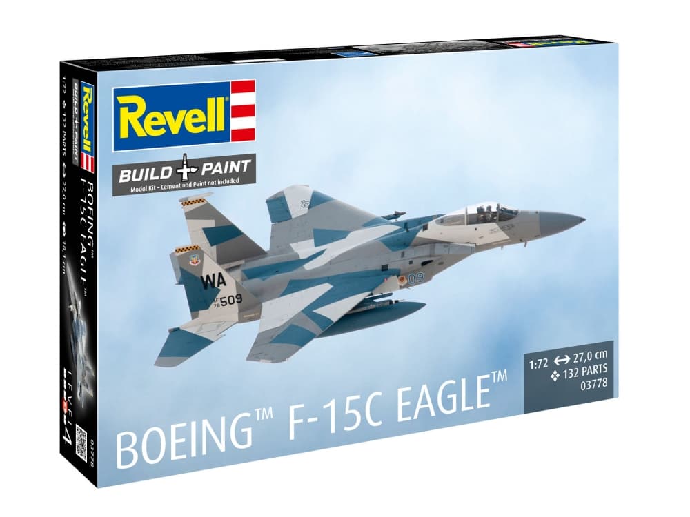 Сглобяем модел, Revell, Изтребител Boeing F-15C Eagle, 200 части