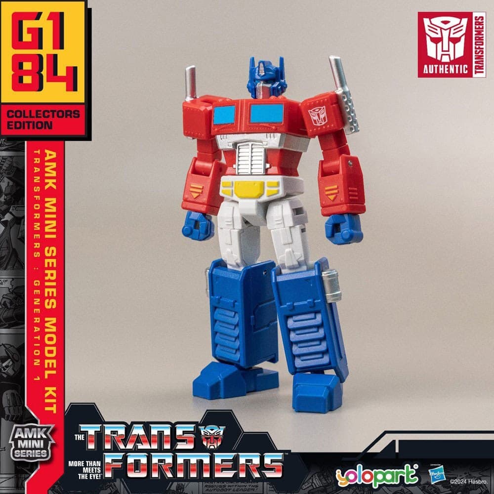 Колекционерска екшън фигурка - Transformers Optimus Prime Generation One Mini Series Model Kit 10 cm (шарен)