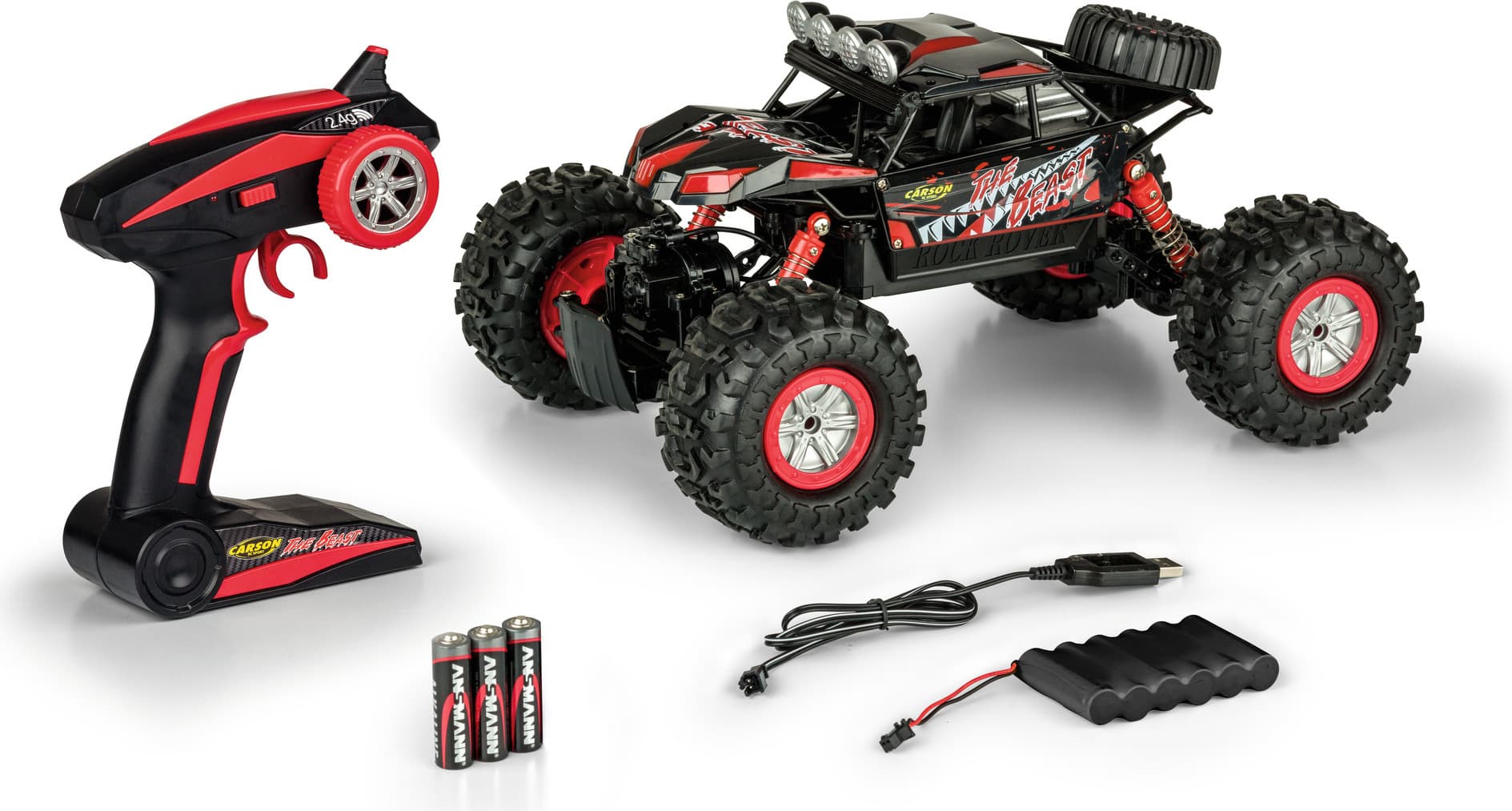 Кола с дистанционно управление - Carson The Beast Modellsport RC Model Car