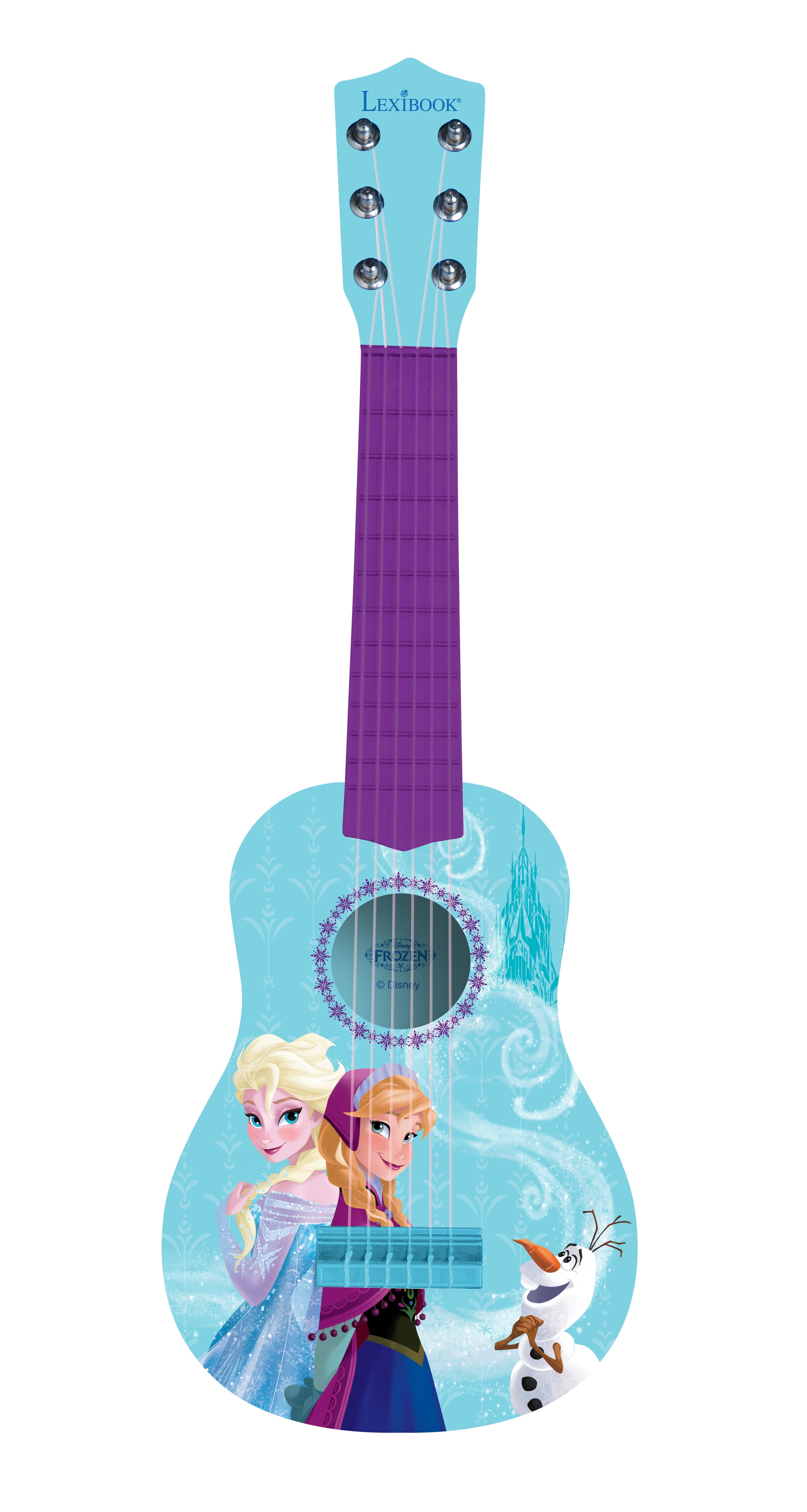 Детска китара (играчка) за начинаещи - Lexibook My First Guitar Disney Frozen (син-лилав)