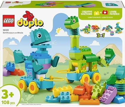 LEGO® DUPLO® 10451 - Динозаври на колела „3 в 1“