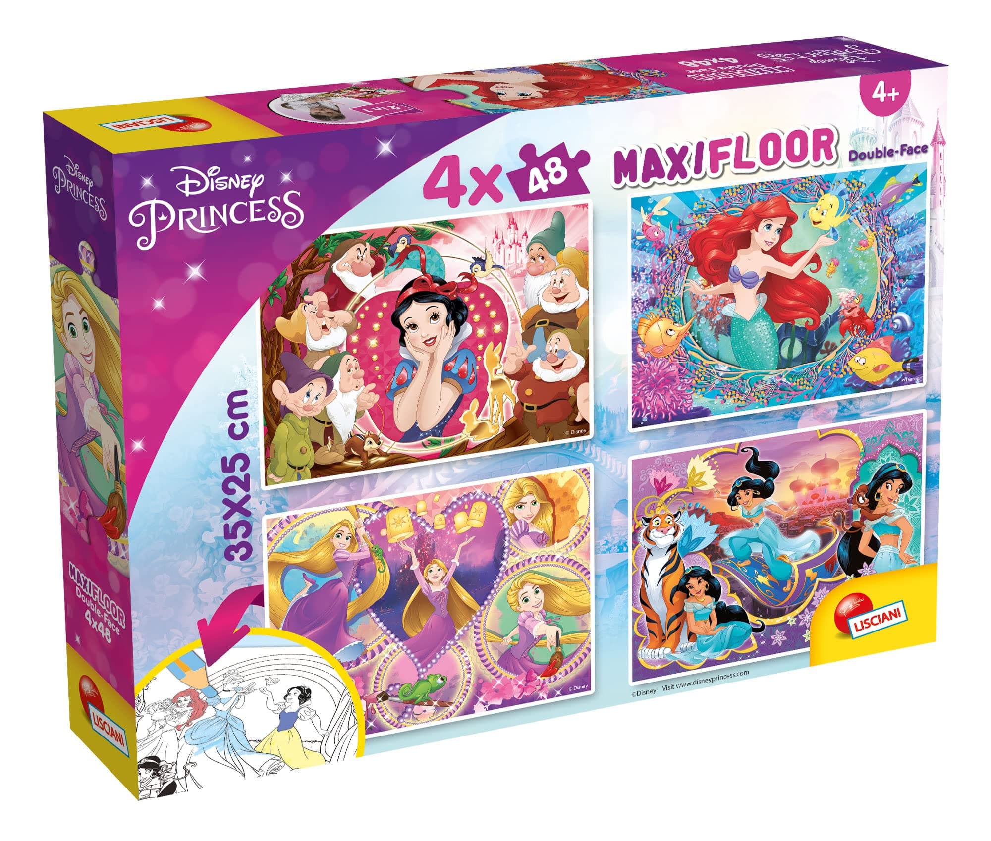 Пъзел Lisciani MAXI FLOOR Disney Принцеси 4x48 ч.