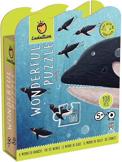 Детски пъзел Lisciani LUDATTICA WONDERFUL PUZZLE Il mondo di ghiaccio 108ч.
