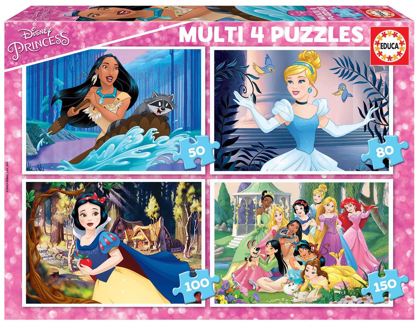 Детски пъзел EDUCA 50-80-100-150 ч. DISNEY PRINCESS 17637