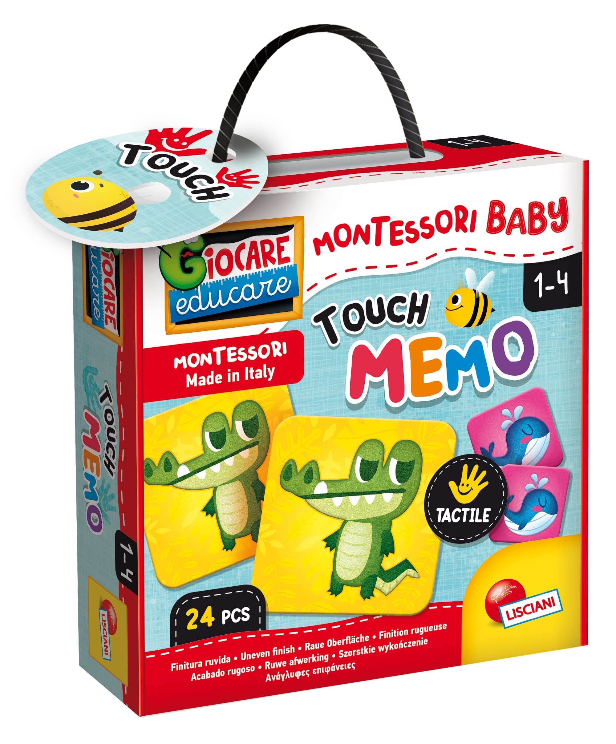 Карти мемо Lisciani Монтесори BABY TOUCH MEMO Животни 24 ч.