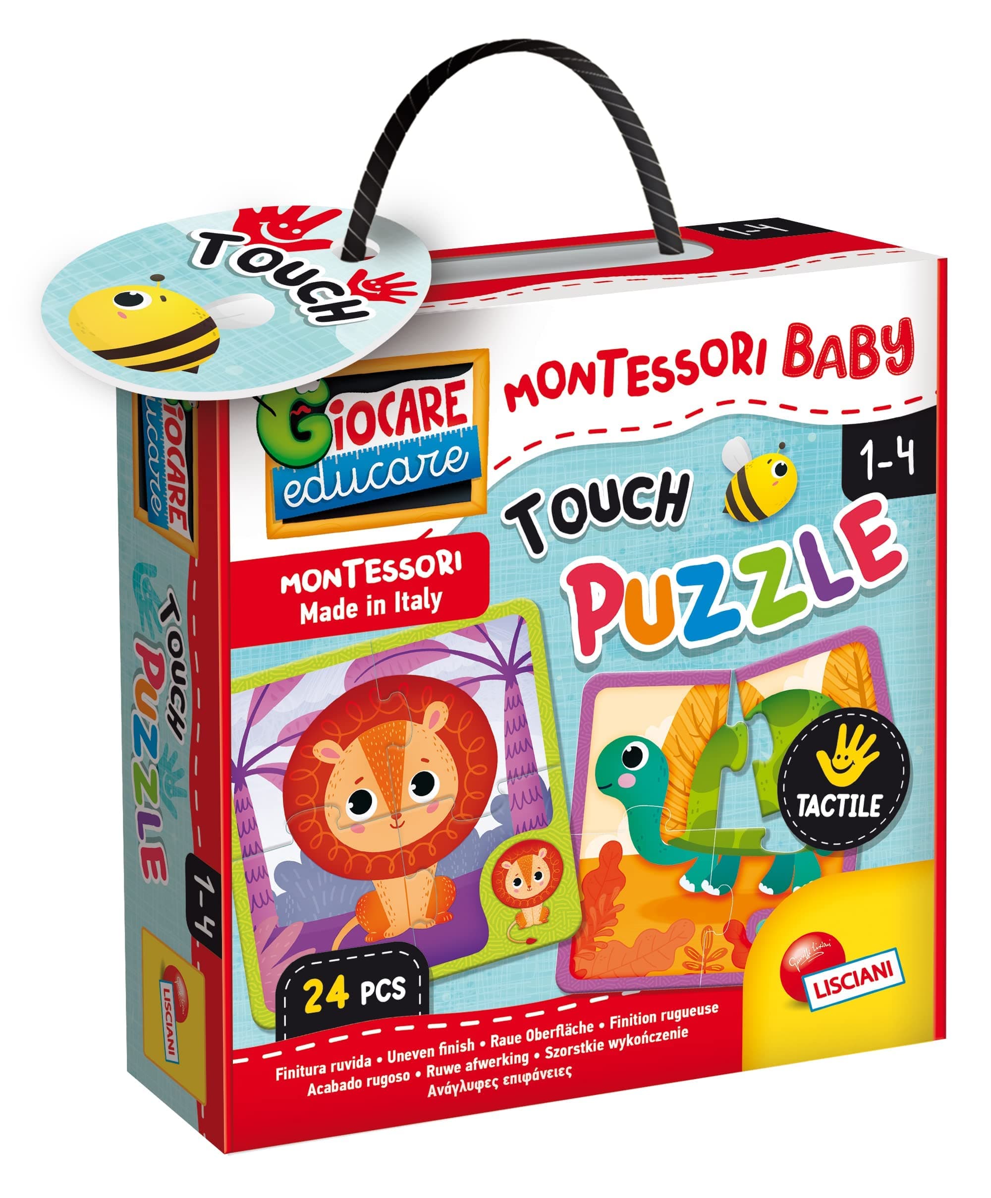 Пъзел Lisciani Монтесори BABY TOUCH Puzzle Животни 24 ч.