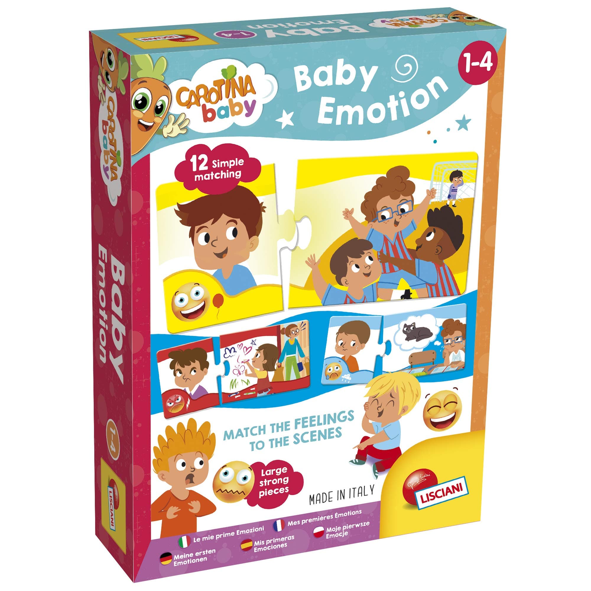 Бебешки пъзел Lisciani CAROTINA BABY plus Първи емоции 72170