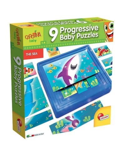 9 Нарастващи пъзела за най-малките Lisciani Море Carotina baby 58457