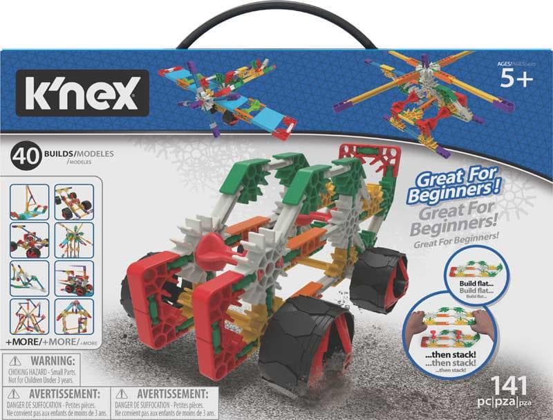 Образователна играчка конструктор - KNex Beginner 40 Model Building Set (шарен)
