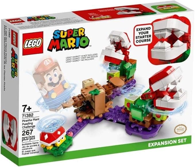 Конструктор LEGO Super Mario Комплект разширение Piranha Plant Puzzling Challenge 71382
