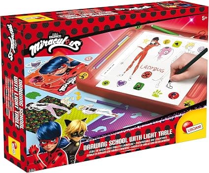 Комплект за рисуване Lisciani Ladybug Училище за рисуване със светлина