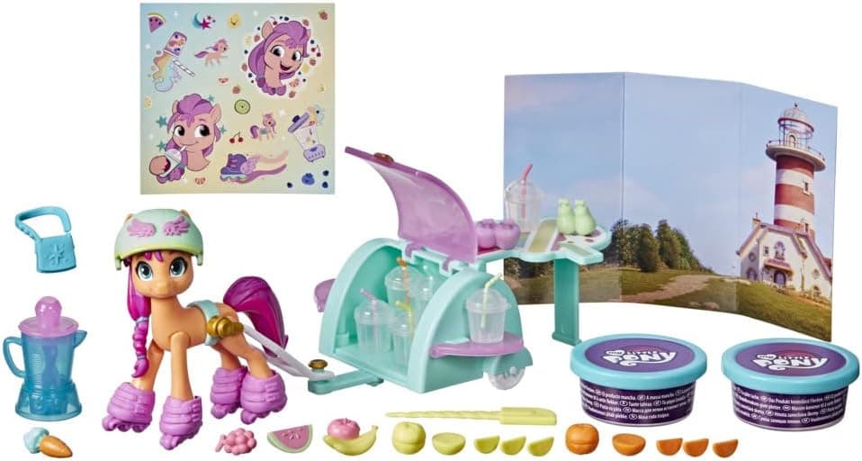 Игрален комплект Hasbro My Little Pony: A New Generation Mix and Make Sunny Starscout, фигурка с 25+ аксесоара