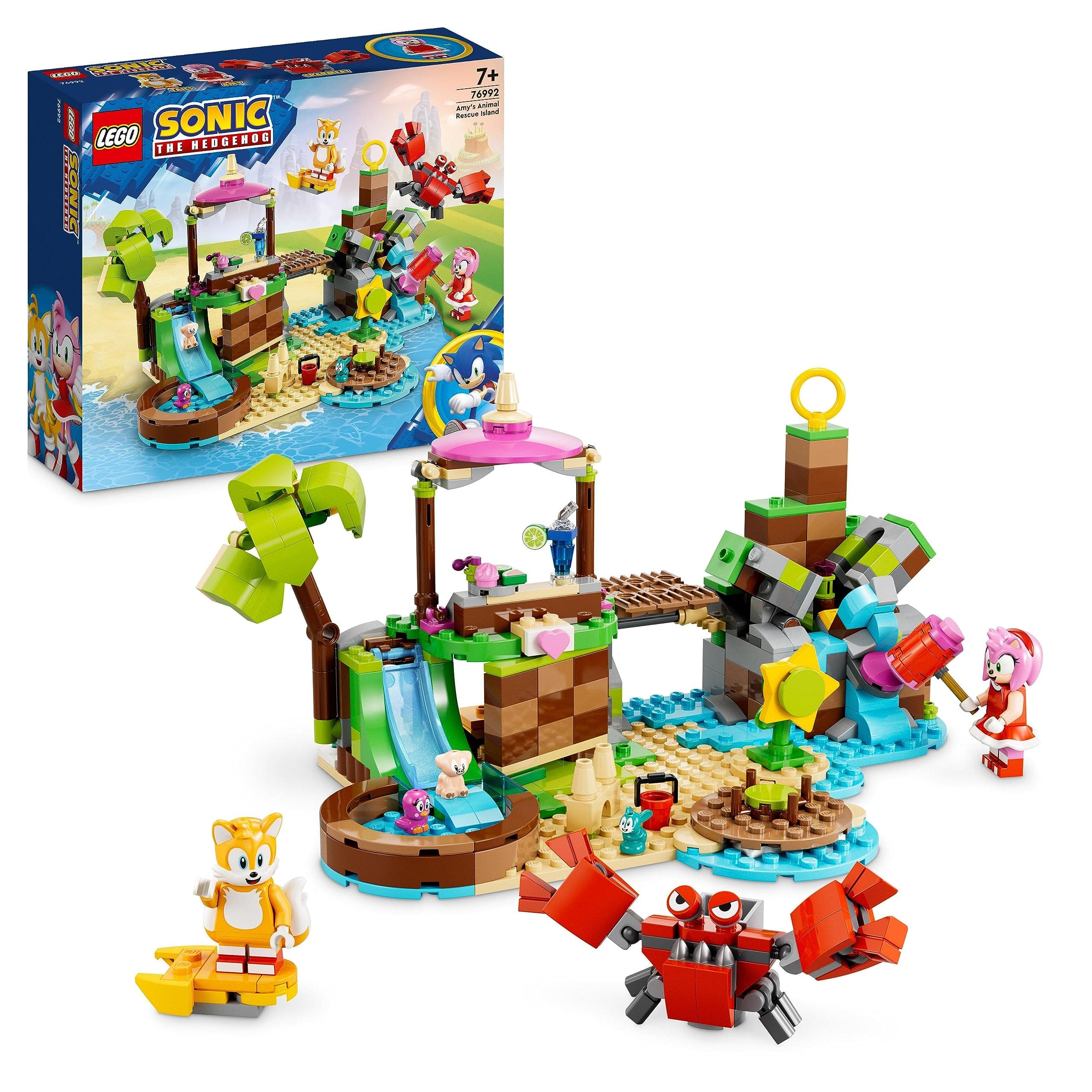 Конструктор LEGO Sonic the Hedgehog Островът на Ейми за спасяване на животни, 76992