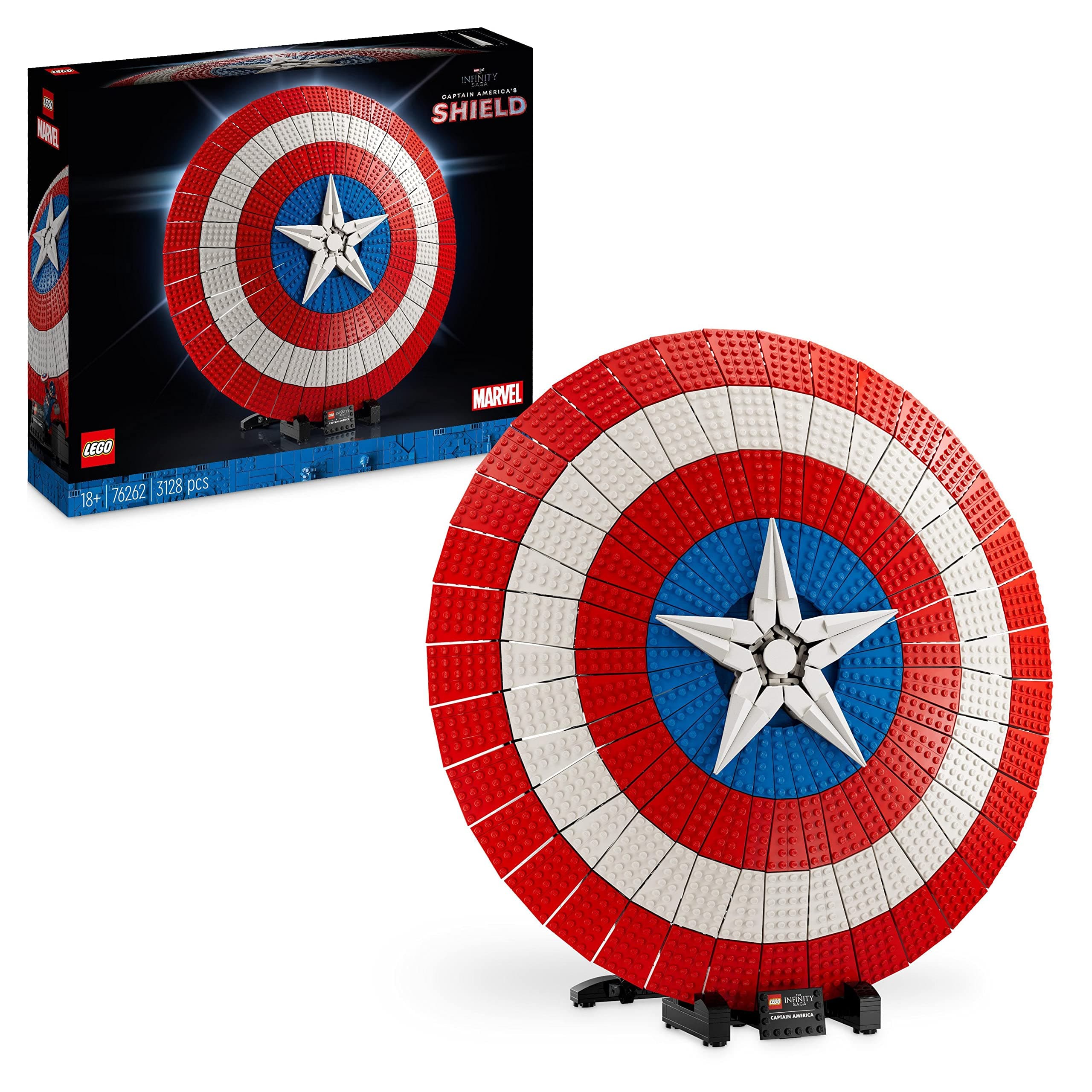 Конструктор LEGO Marvel Щитът на Капитан Америка, 76262