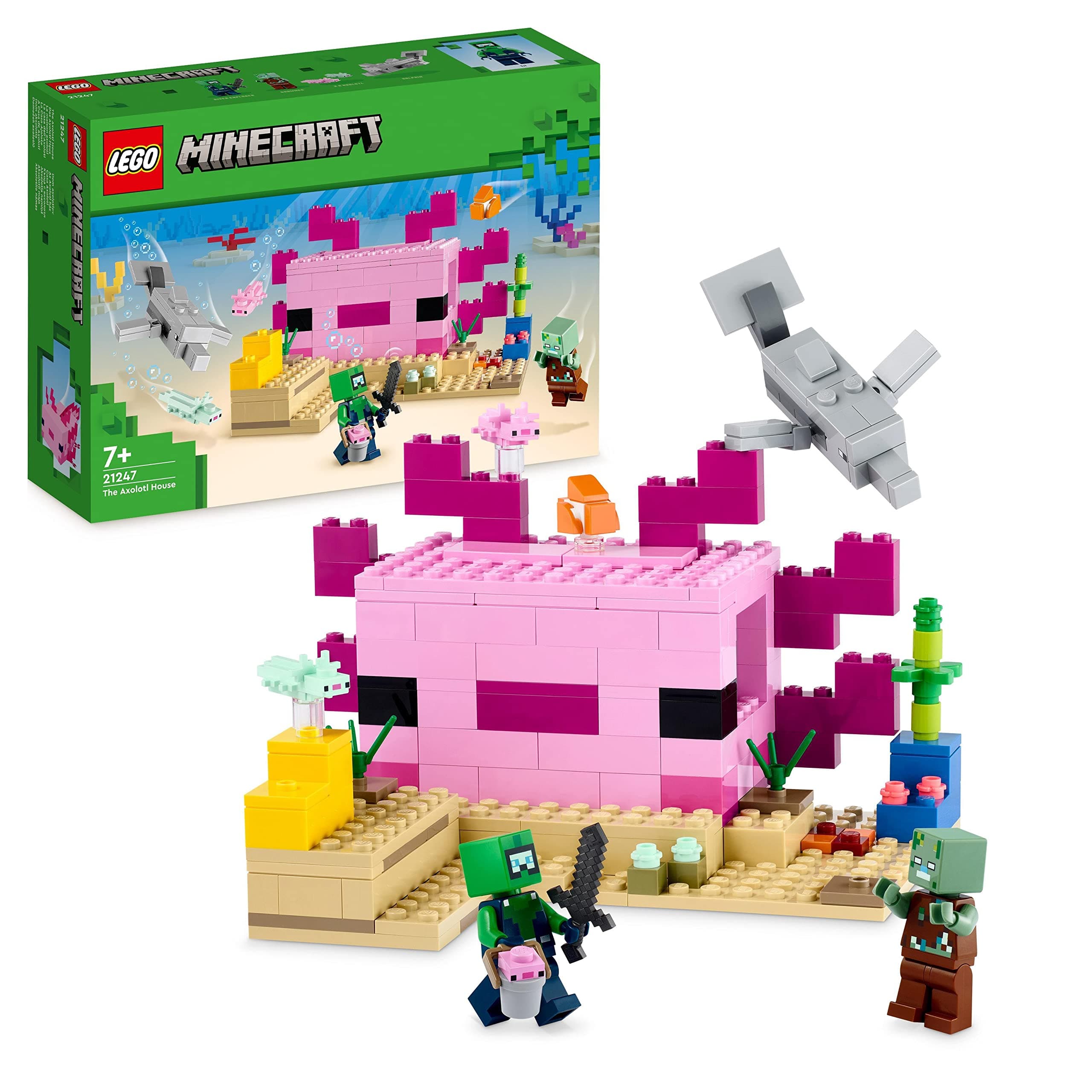 Конструктор LEGO Minecraft Къща Axolotl, 21247