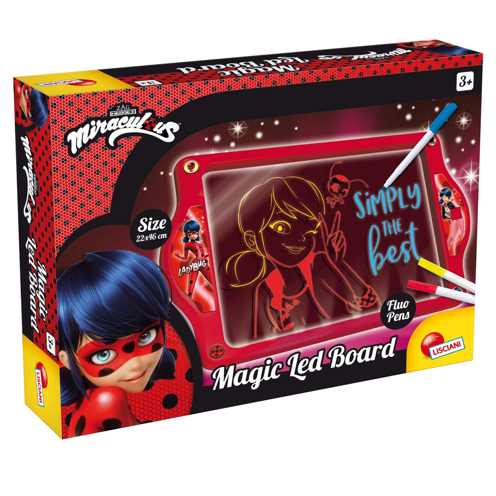 LED Дъска за рисуване Lisciani Miraculous LadyBug