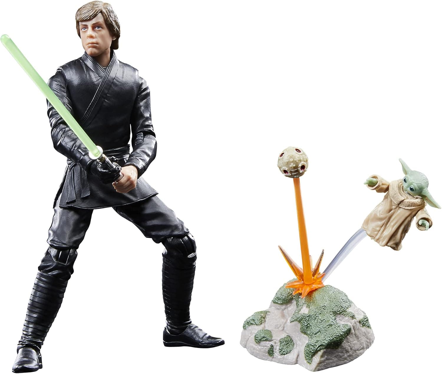 Комплект фигурки Hasbro Star Wars The Black Series The Book Of Boba Fett Luke Skywalker & Grogu