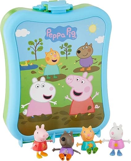 Детски фигурки с кутия за съхранение Hasbro Peppa Pig's Carry-Along Friends, F2461