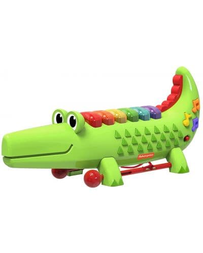 Детска играчка ксилофон Fisher Price, Крокодилче, 22282