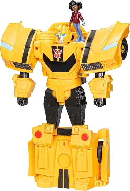 Фигурка Hasbro Transformers EarthSpark Spin Changer Bumblebee and Mo Malto, 20 см.