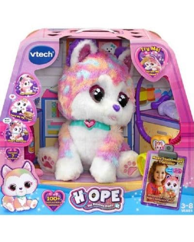 Интерактивна музикална играчка Vtech Rainbow Husky Хоуп на ветеринар