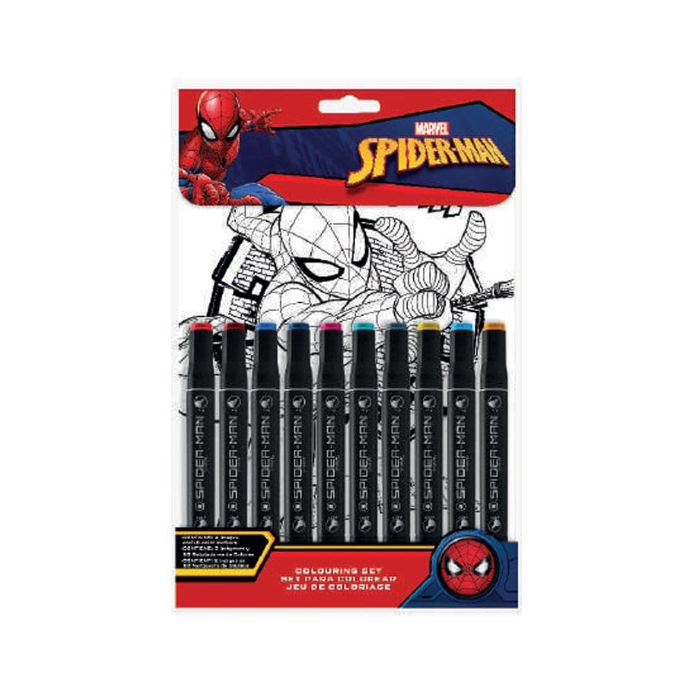 Комплект за оцветяване Kids Licensing Spiderman с маркери
