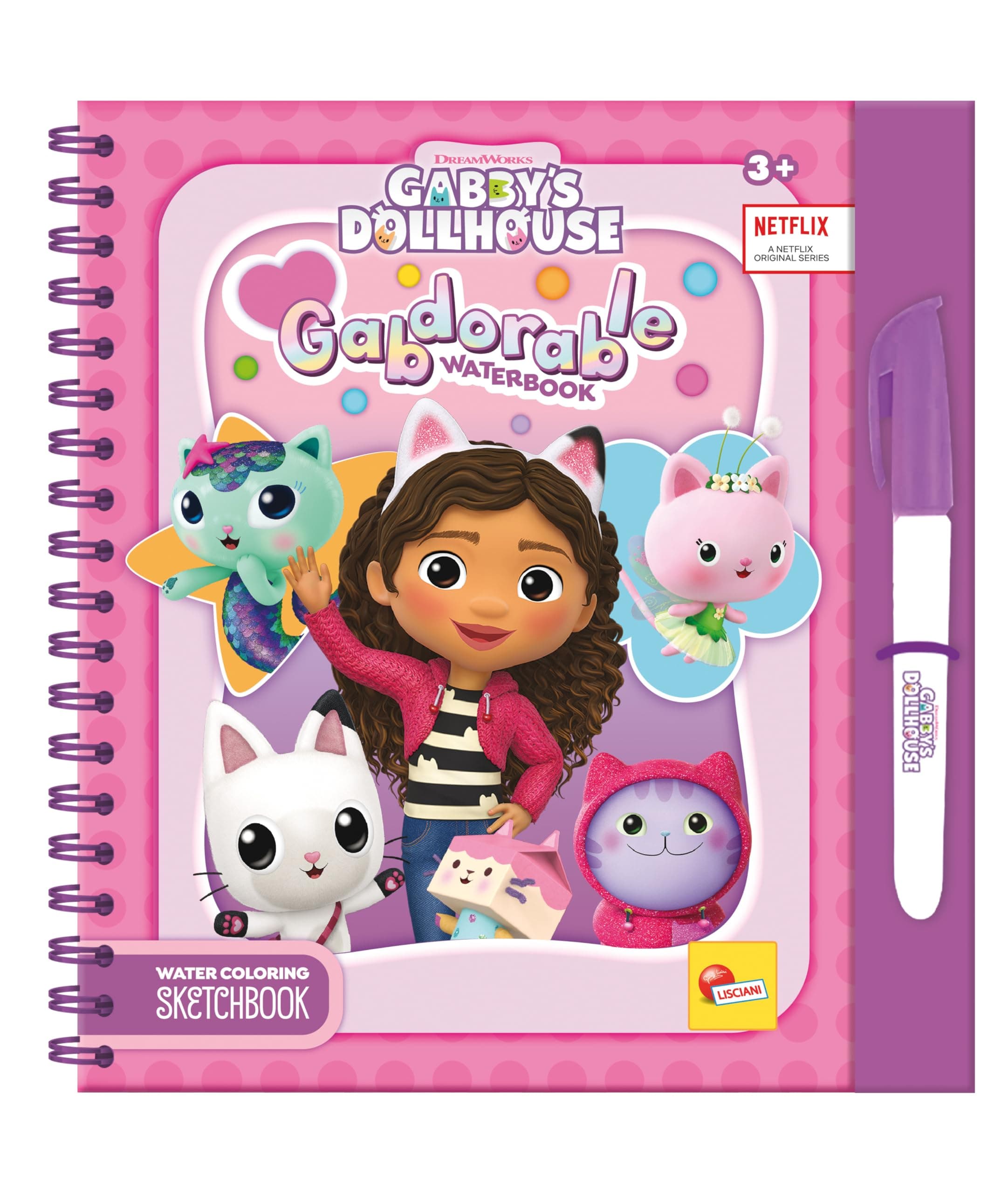 Скечбук Lisciani Gabby’s Dollhouse Gabdorable Waterbook In Display