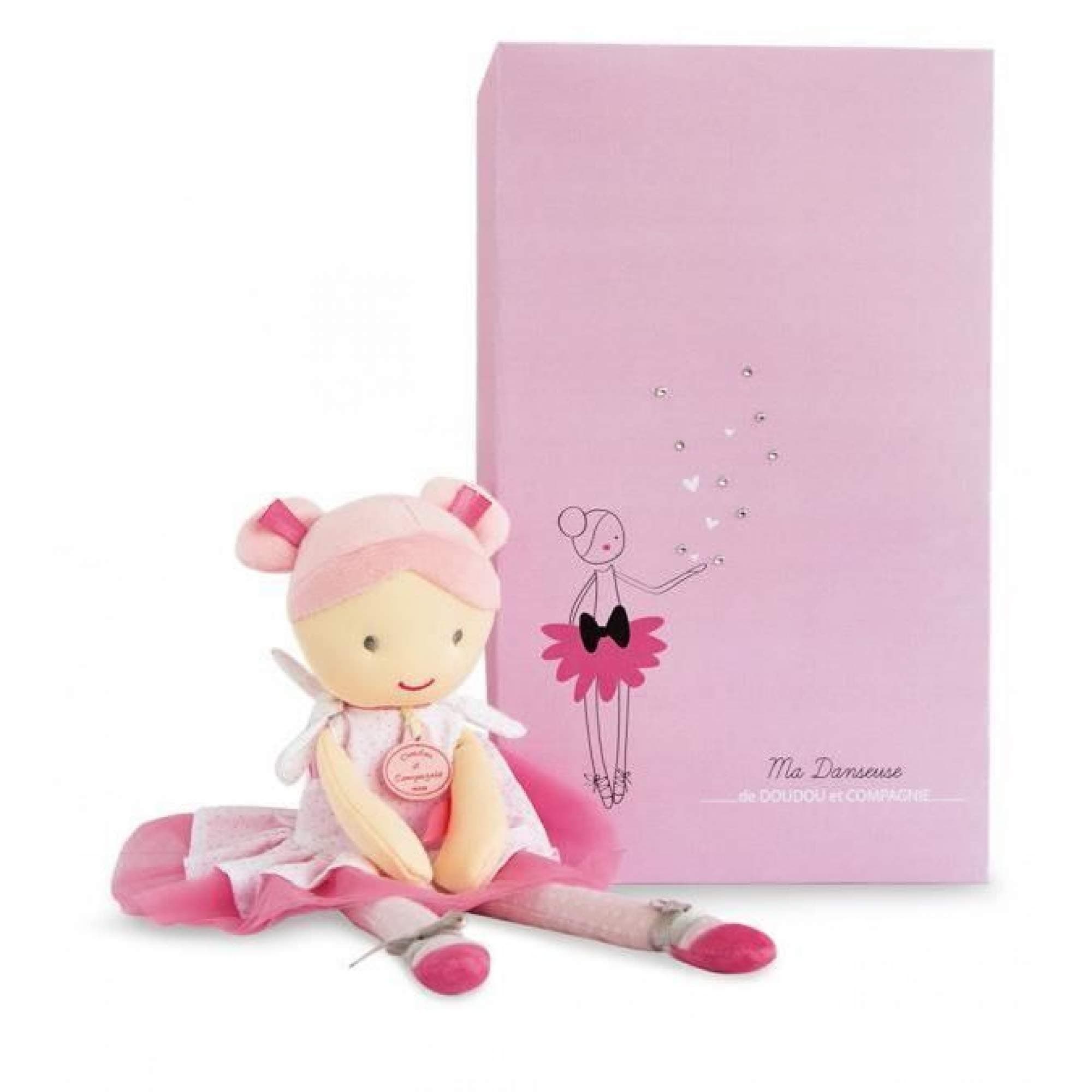 Плюшена играчка Doudou кукла Балерина Lily 36 см, DC3131