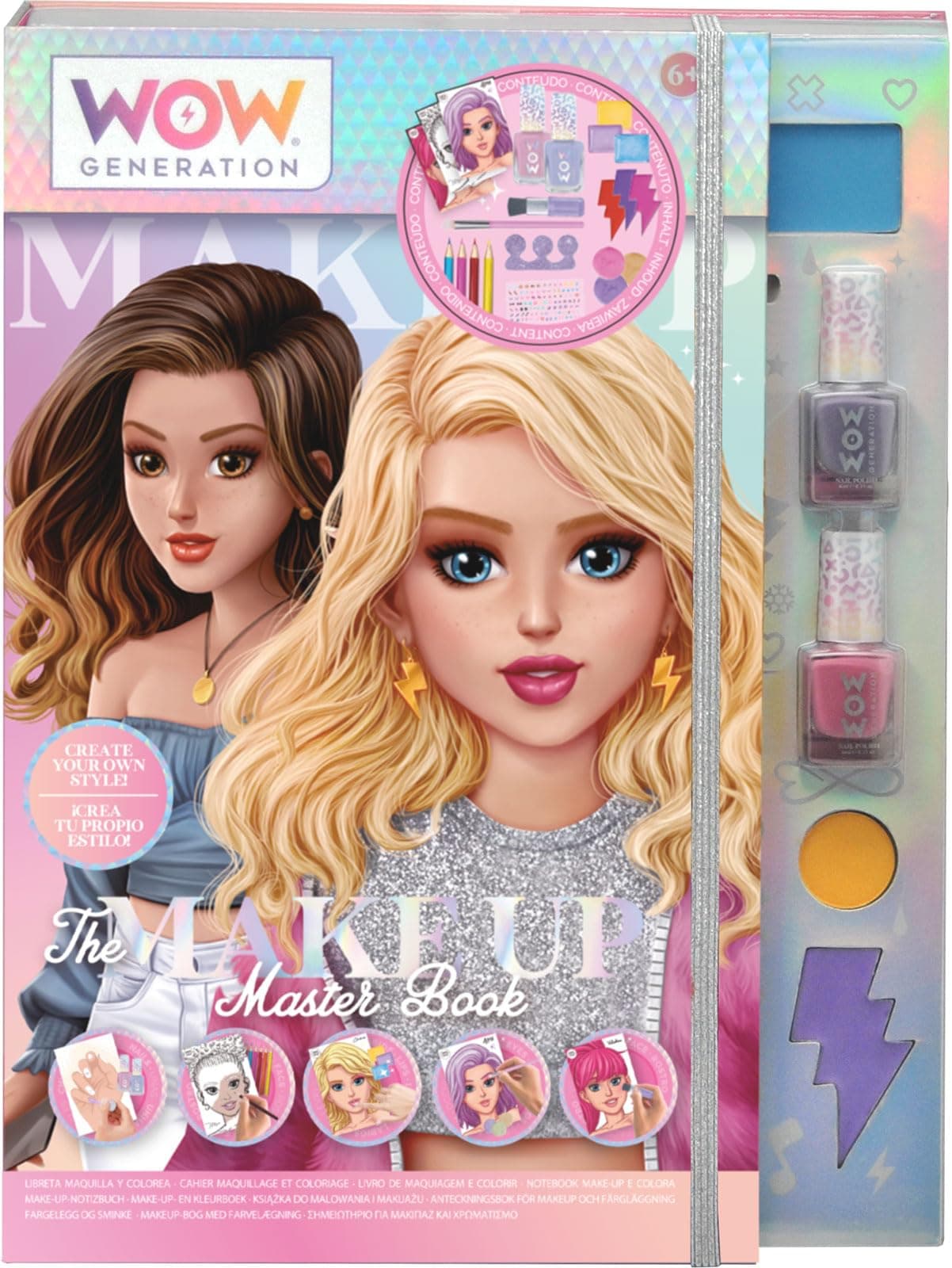 Комплект детски гримове Kids Licensing WOW Generation с книжка