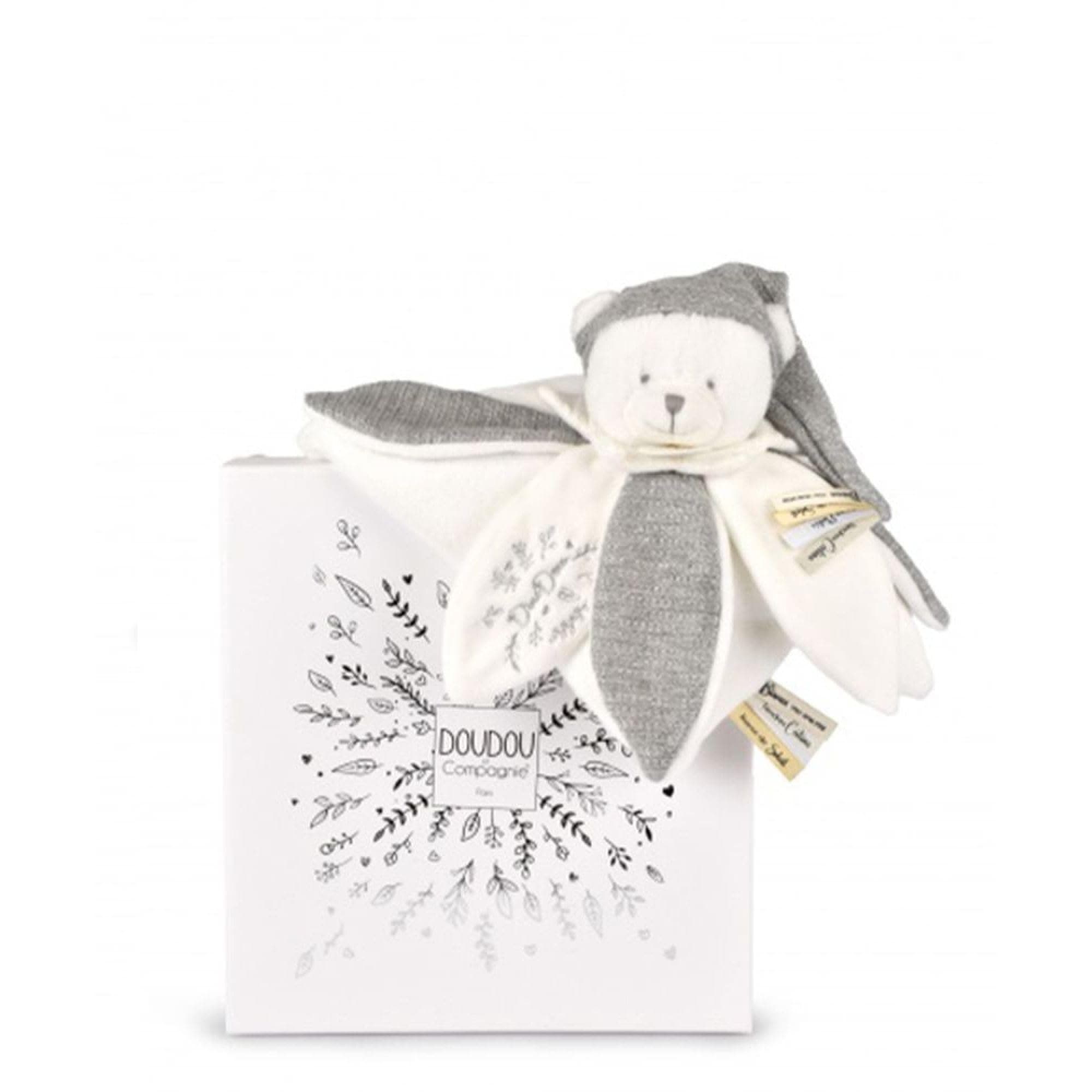 Плюшено мече за гушканe Doudou Argent 25 см, DC4337