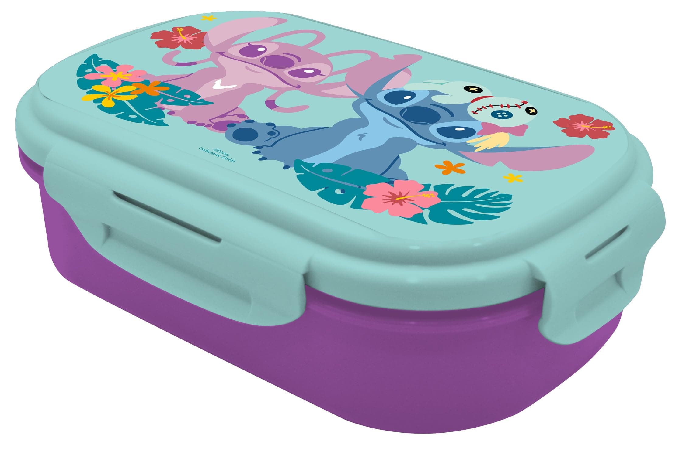 Детска кутия за храна Kids Licensing Disney Stitch, с отделения и прибори