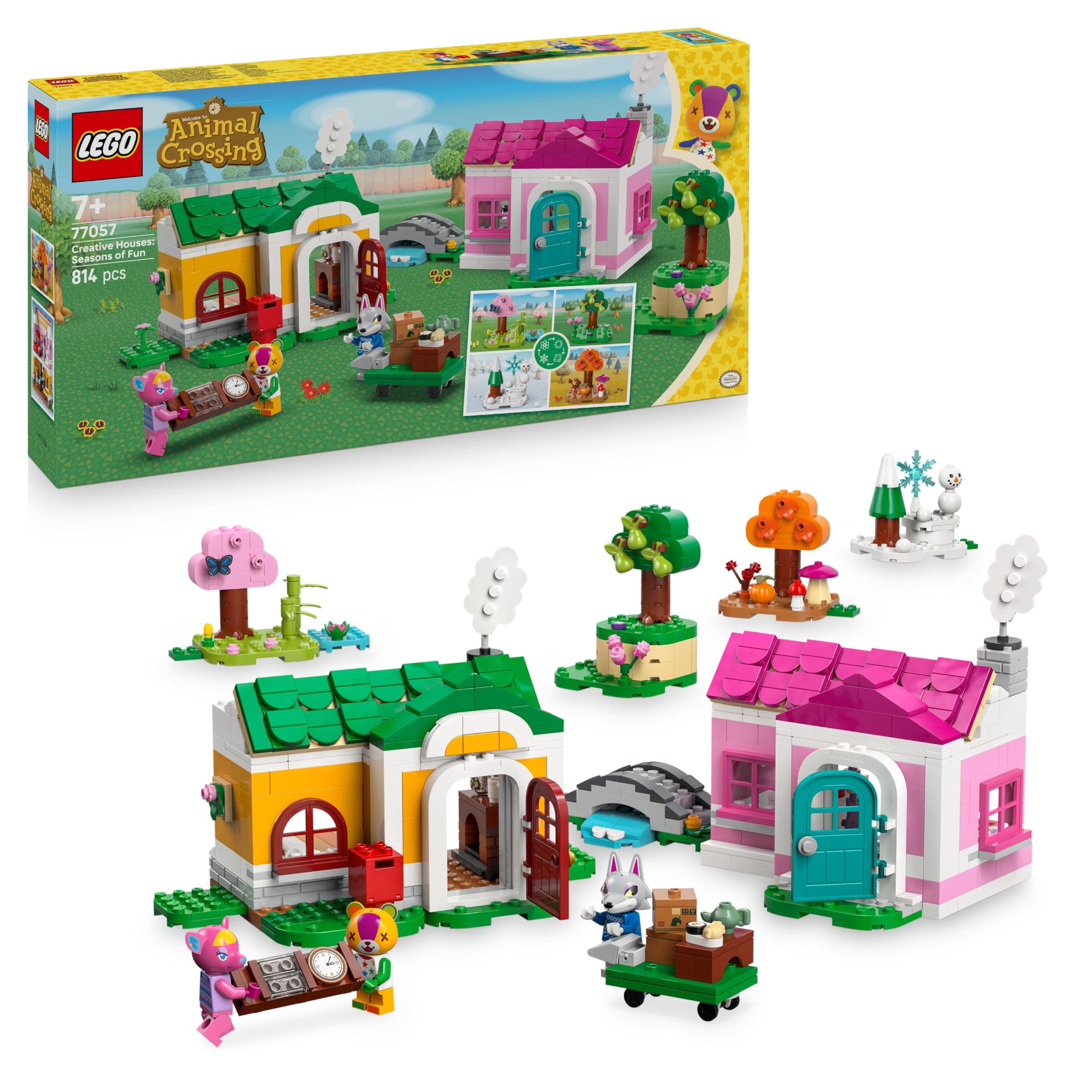 Конструктор LEGO Animal Crossing Творчески къщи: Сезони на забавлението, 77057