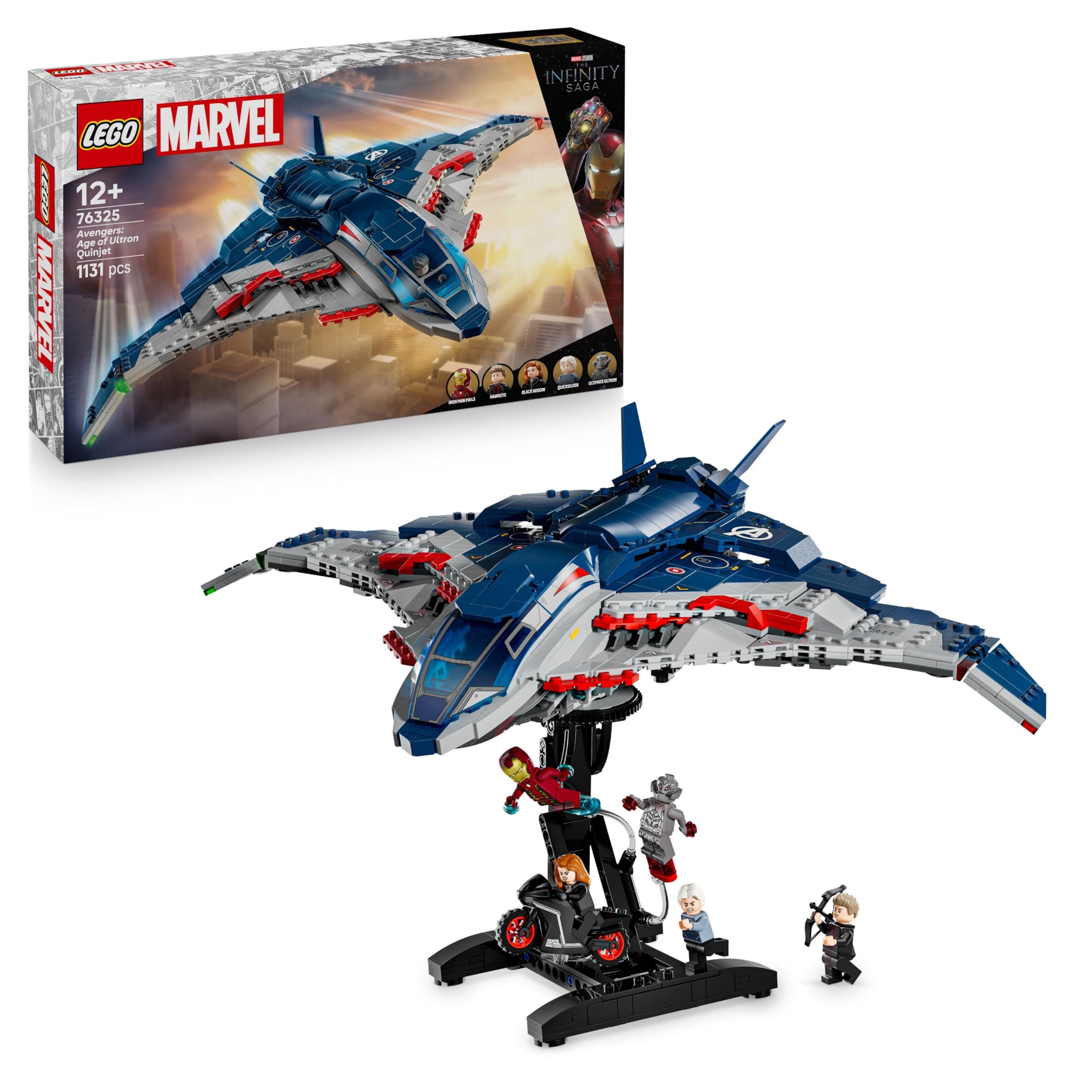 Конструктор LEGO Marvel Отмъстителите: Ерата на Ултрон Куинджет, 76325