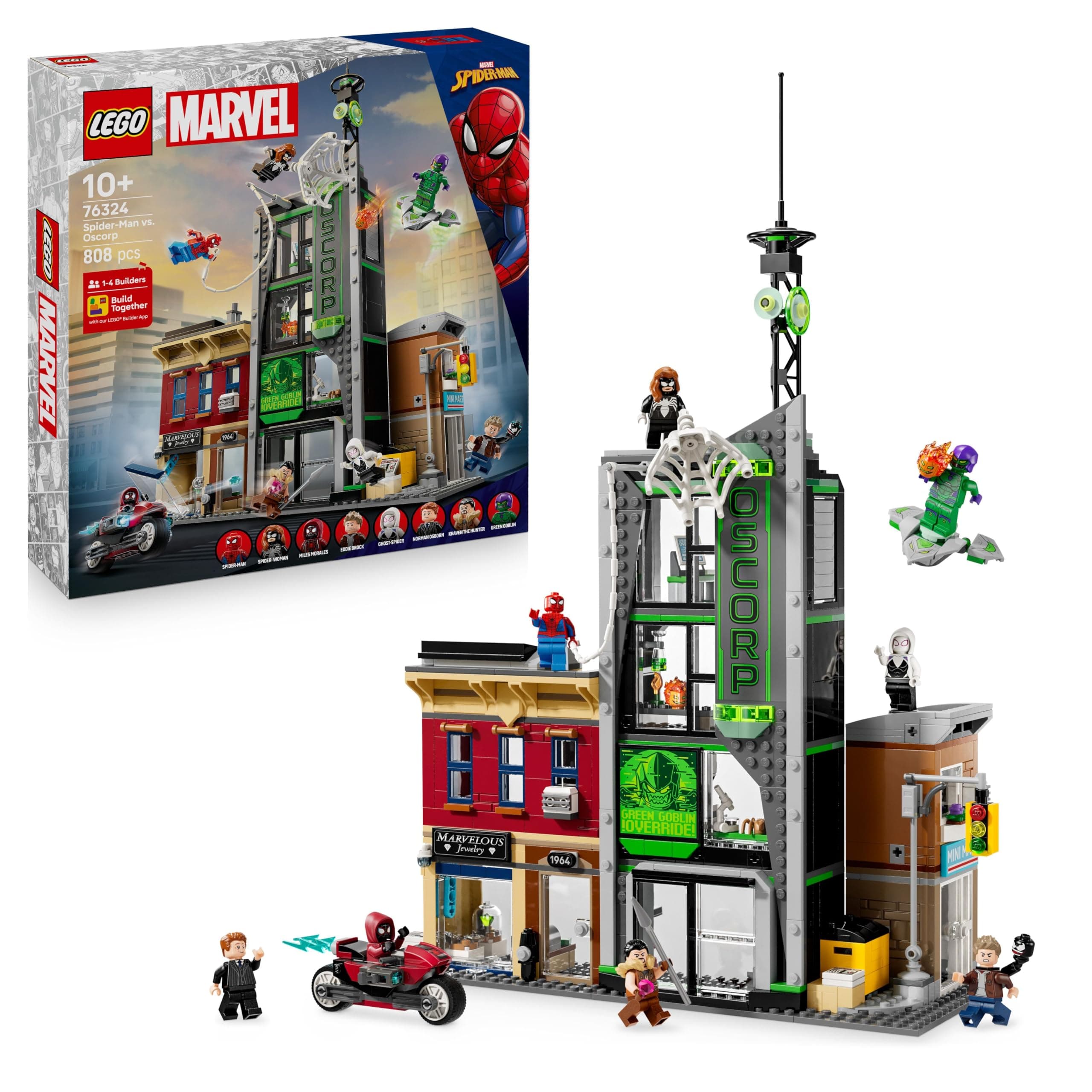 Конструктор LEGO Marvel Спайдърмен срещу Озкорп, 76324