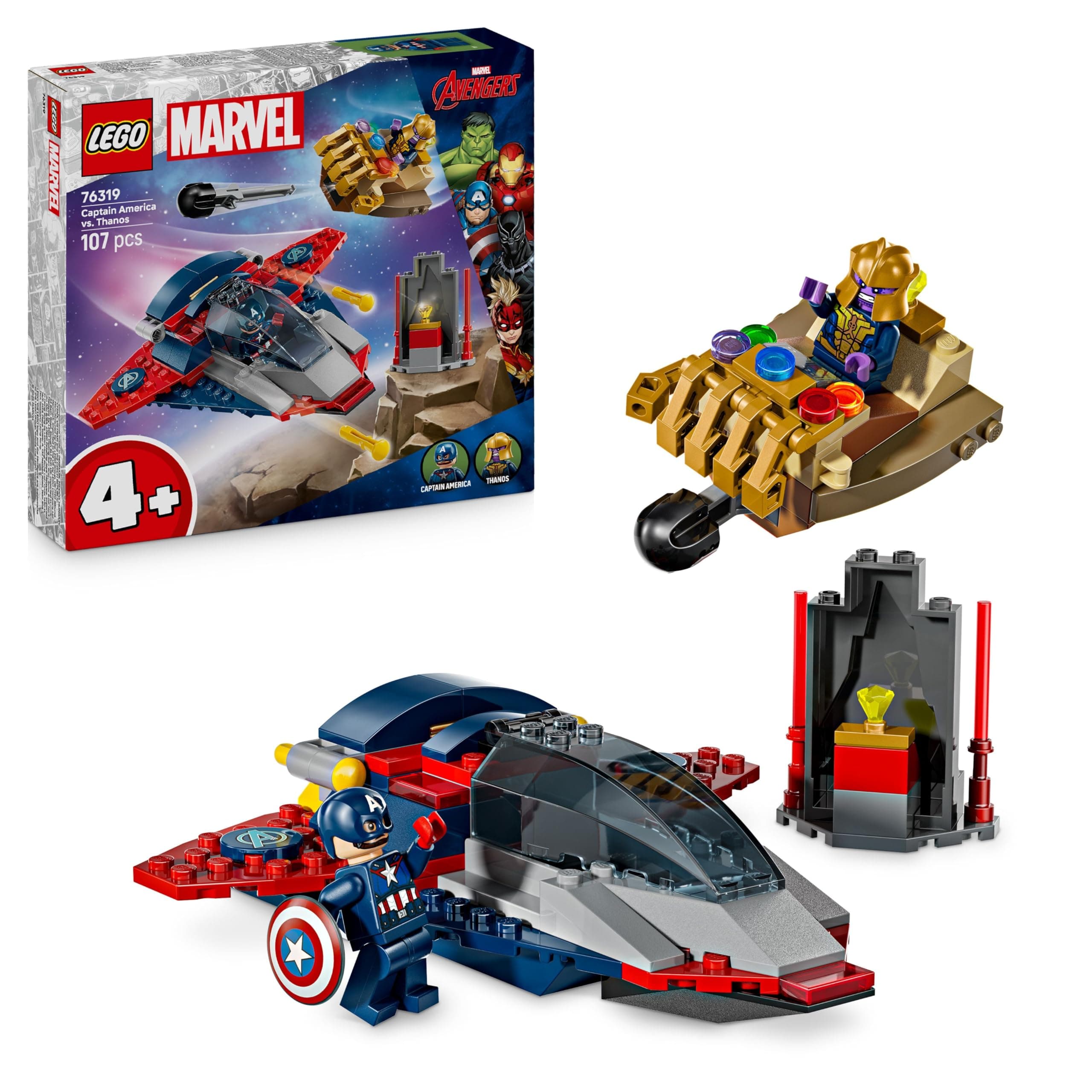 Конструктор LEGO Marvel Капитан Америка срещу Танос, 76319