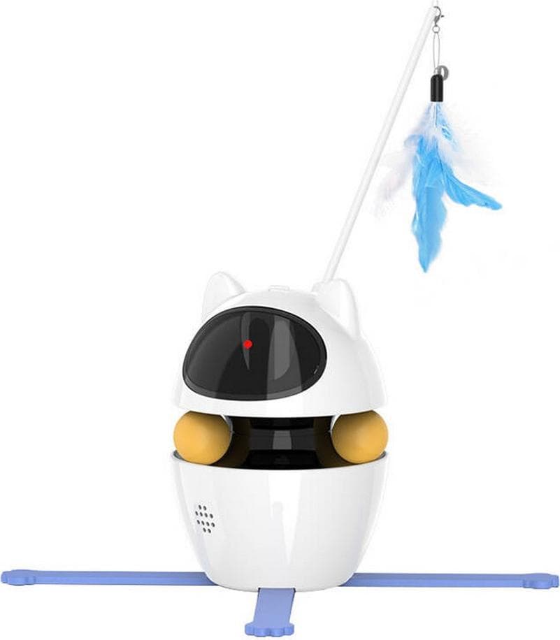 Интерактивна играчка за котки - Rojeco 3 In 1 Interactive Cat Toys (бял)