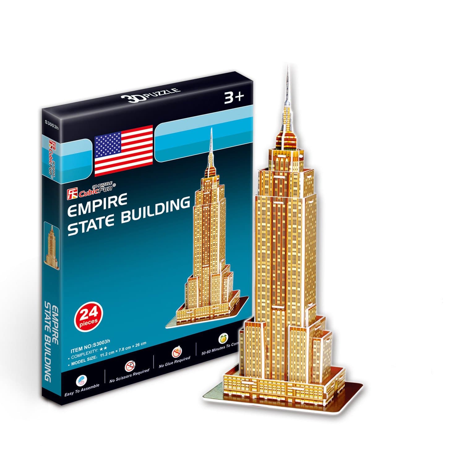 CubicFun Пъзел 3D Empire State Building 24ч.