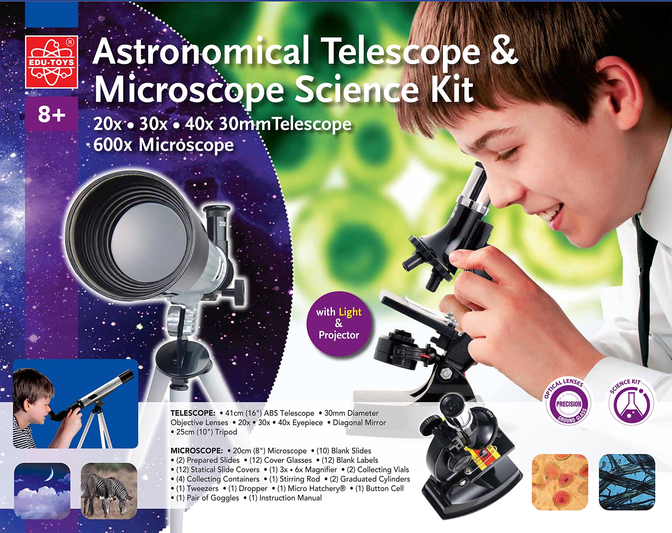 EDU TOYS Комплект астрономически телескоп и микроскоп TM236
