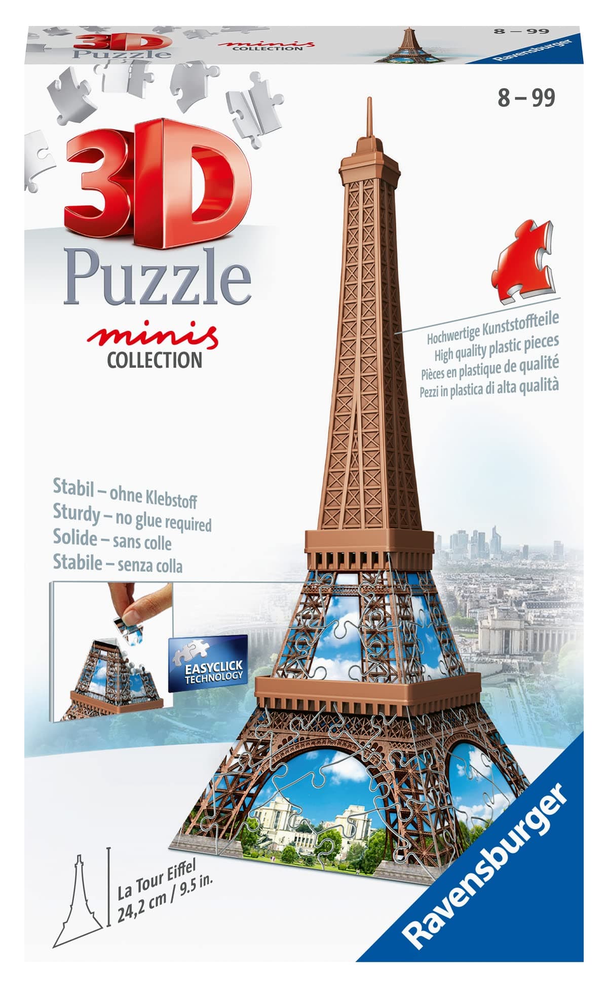 3D Пъзел Ravensburger 54 ел. - Мини Айфелова кула