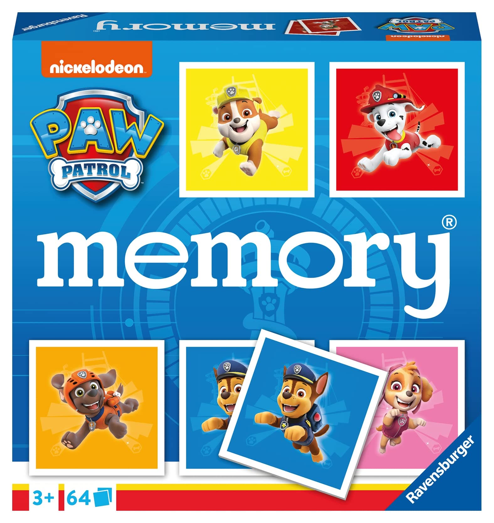 Игра Мемори карти 64 броя Ravensburger - Пес Патрул