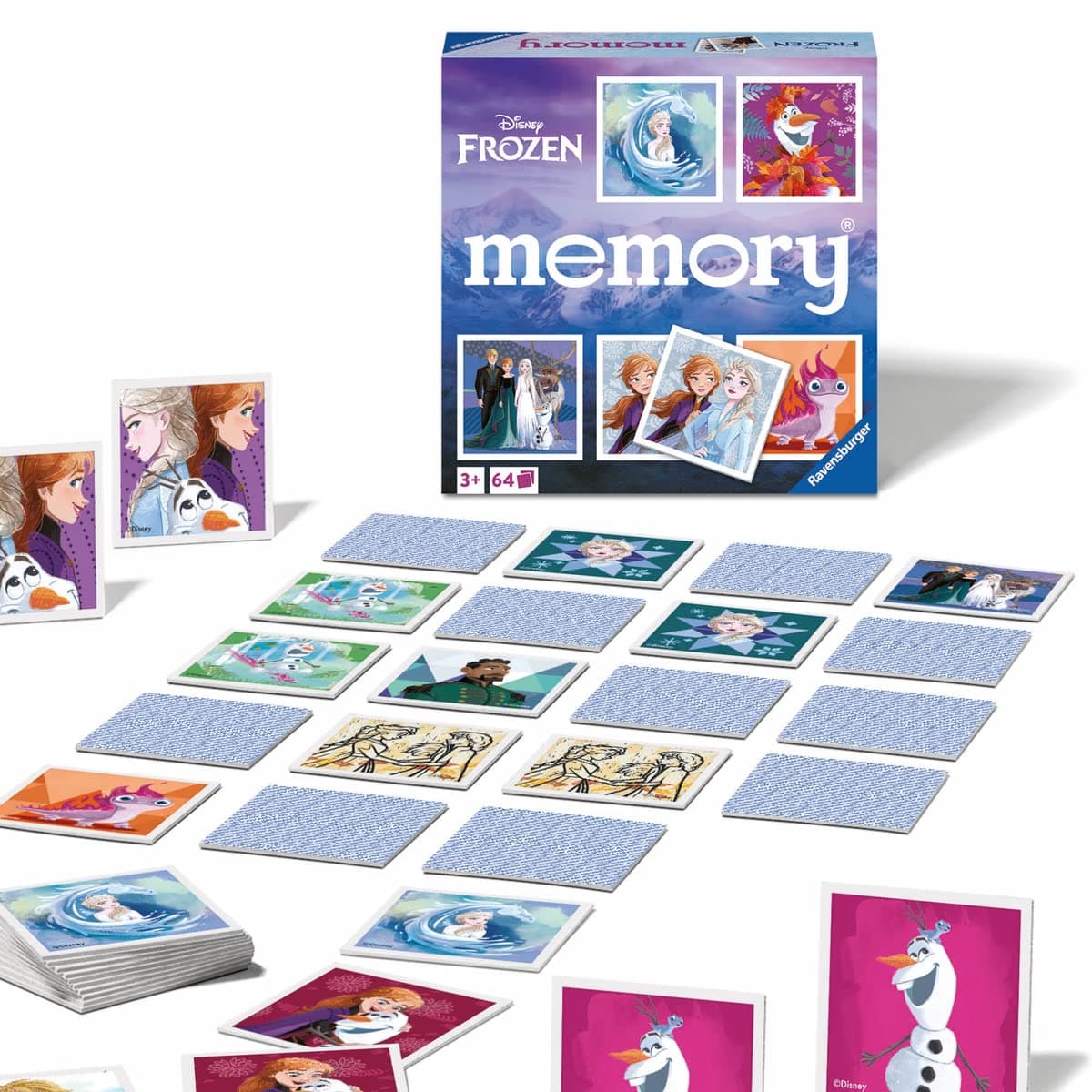 Игра Мемори карти 64 броя Ravensburger - Замръзналото кралство