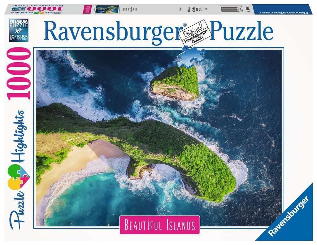 Пъзел Ravensburger 1000 ел. - Красиви острови: Индонезия