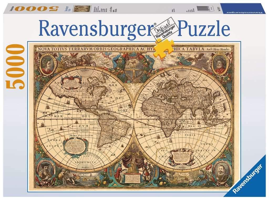 Пъзел Ravensburger 5000 ел. - Антична карта на света