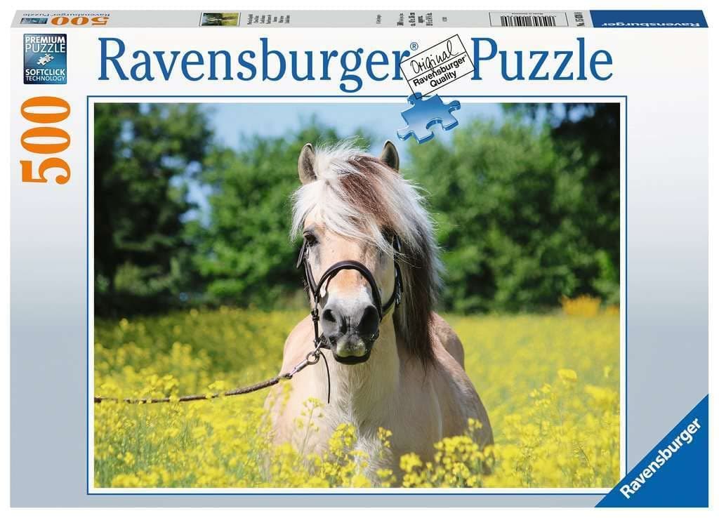 Пъзел Ravensburger 500 ел. - Бял кон