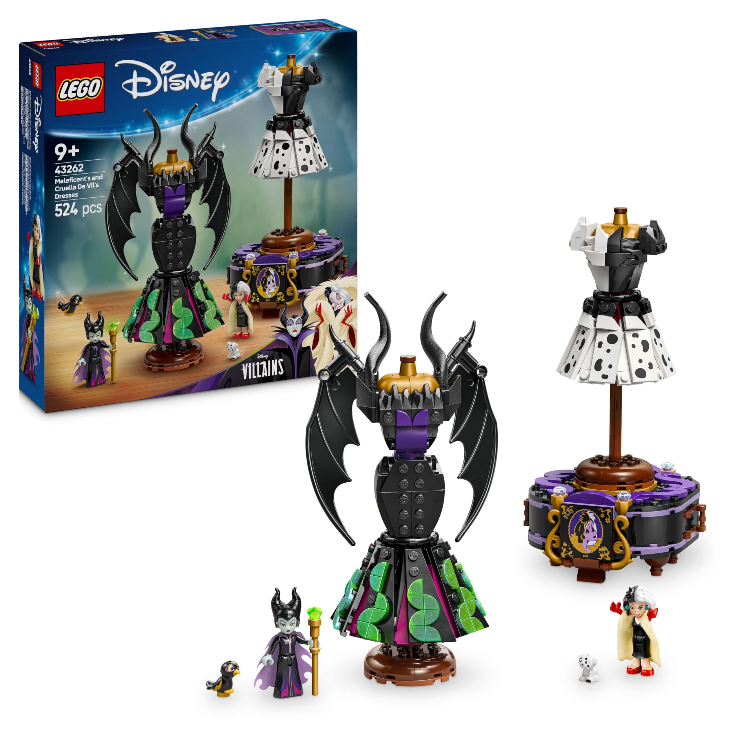 LEGO® Disney 43262 - Роклите на Злодеида и Злобара ДеМон